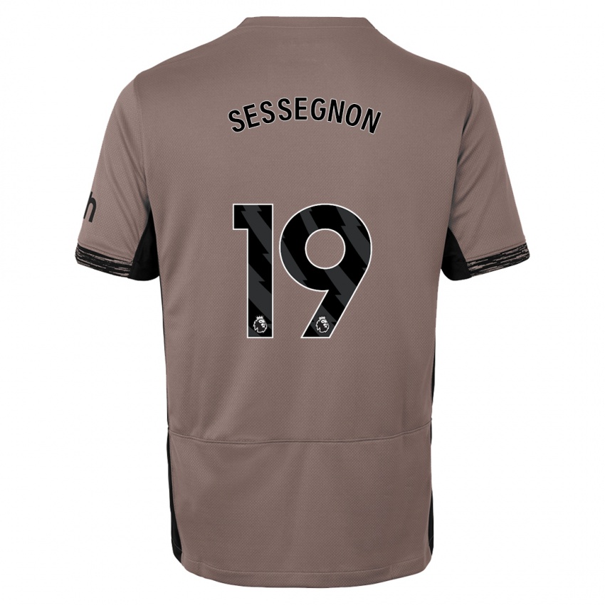 Gyermek Ryan Sessegnon #19 Sötét Bézs Harmadik Számú Jersey 2023/24 Mez Póló Ing