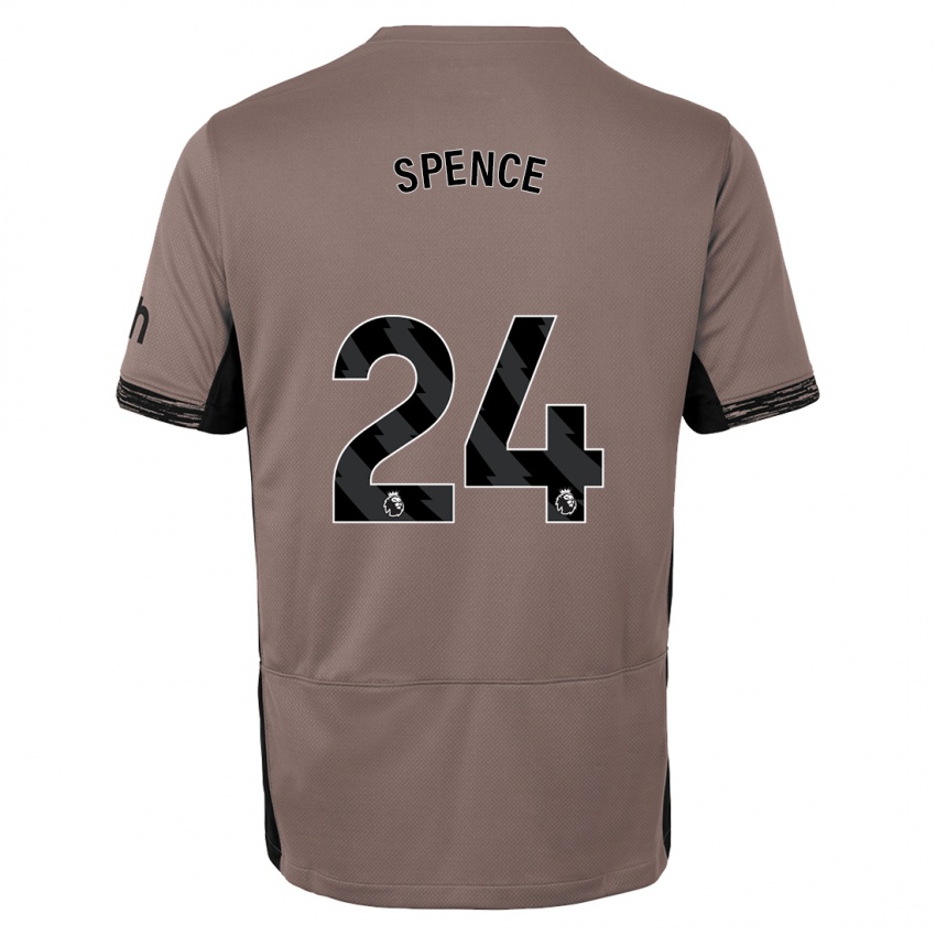 Gyermek Djed Spence #24 Sötét Bézs Harmadik Számú Jersey 2023/24 Mez Póló Ing