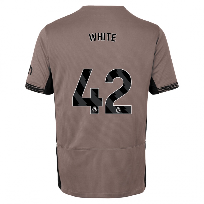 Gyermek Harvey White #42 Sötét Bézs Harmadik Számú Jersey 2023/24 Mez Póló Ing