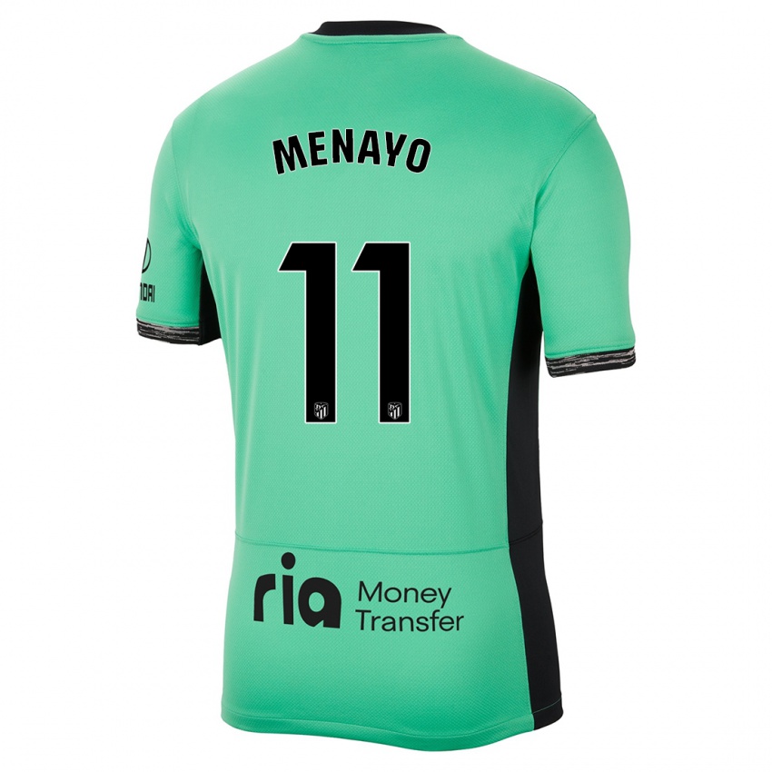 Gyermek Carmen Menayo #11 Tavaszi Zöld Harmadik Számú Jersey 2023/24 Mez Póló Ing