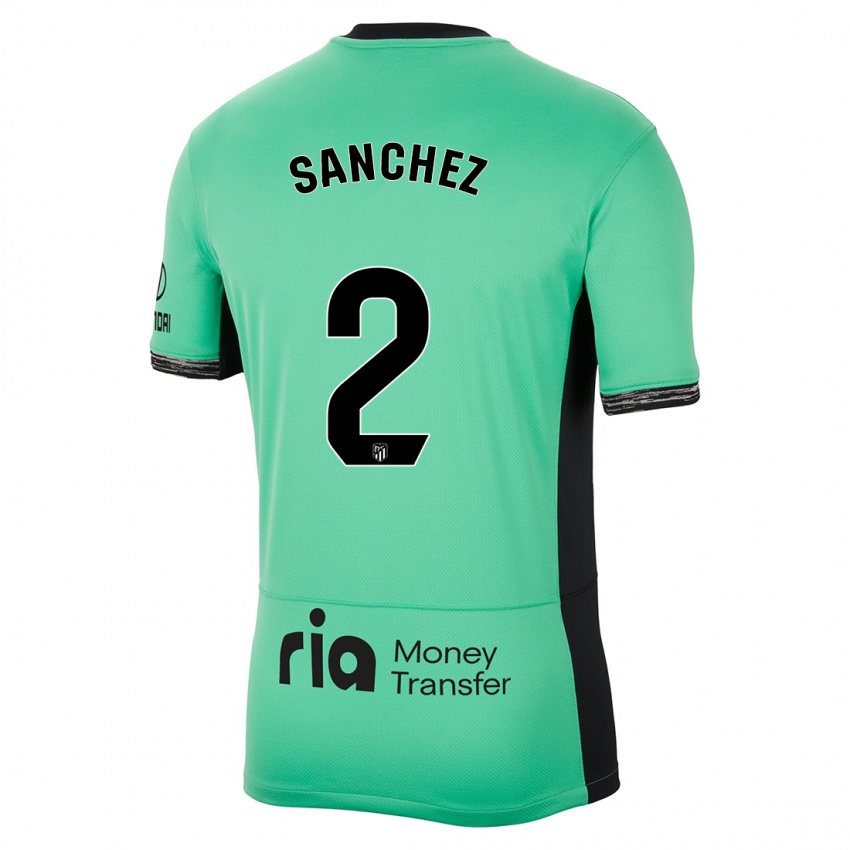 Gyermek Ricard Sanchez #2 Tavaszi Zöld Harmadik Számú Jersey 2023/24 Mez Póló Ing