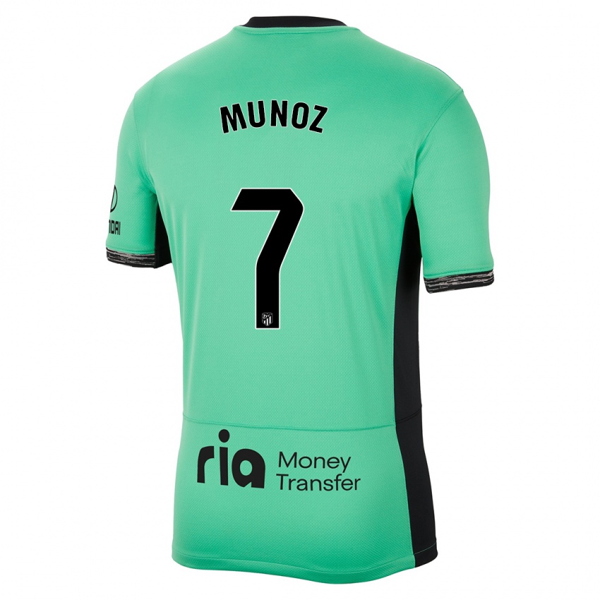 Gyermek Joaquin Munoz #7 Tavaszi Zöld Harmadik Számú Jersey 2023/24 Mez Póló Ing