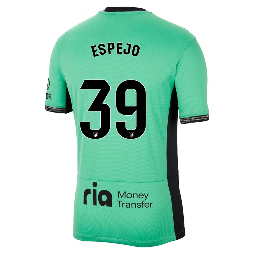 Gyermek Diego Espejo #39 Tavaszi Zöld Harmadik Számú Jersey 2023/24 Mez Póló Ing