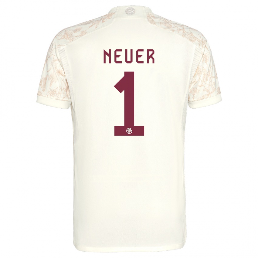 Gyermek Manuel Neuer #1 Törtfehér Harmadik Számú Jersey 2023/24 Mez Póló Ing