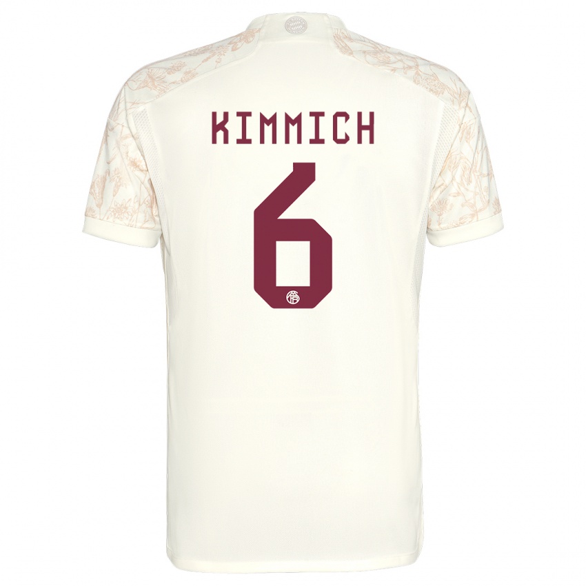 Gyermek Joshua Kimmich #6 Törtfehér Harmadik Számú Jersey 2023/24 Mez Póló Ing