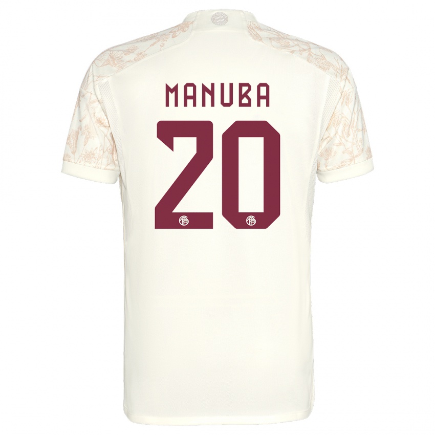 Gyermek Vincent Manuba #20 Törtfehér Harmadik Számú Jersey 2023/24 Mez Póló Ing