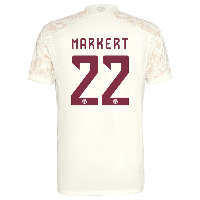 Gyermek Leon Markert #22 Törtfehér Harmadik Számú Jersey 2023/24 Mez Póló Ing