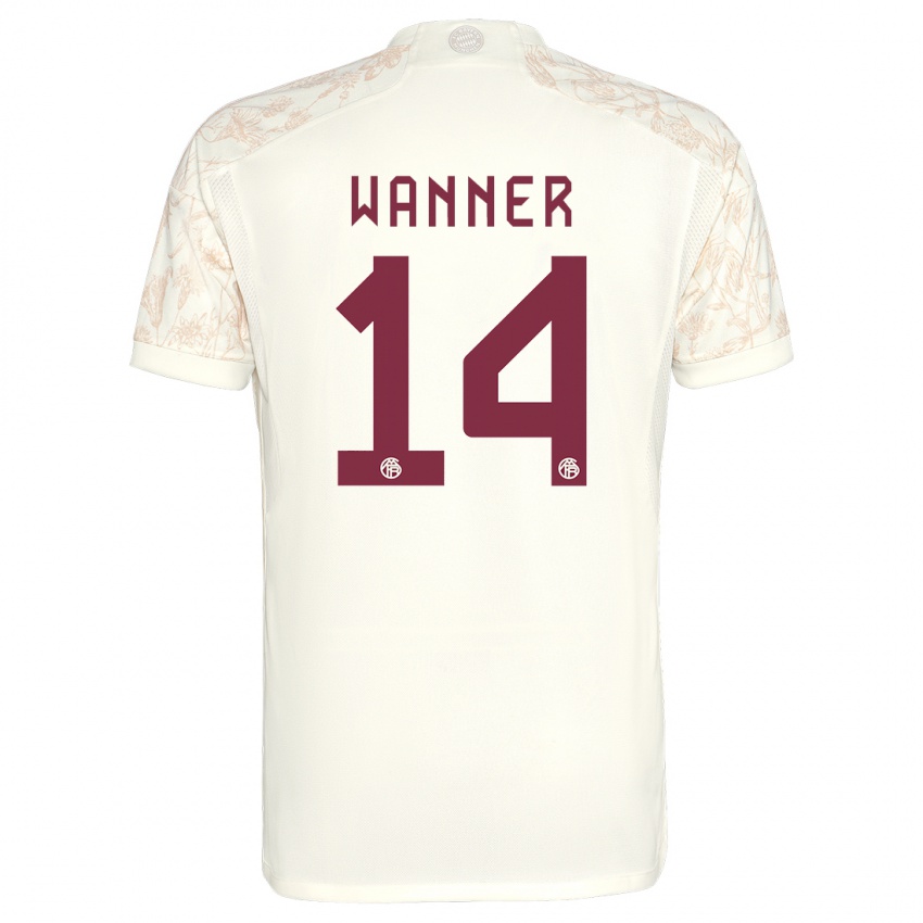 Gyermek Paul Wanner #14 Törtfehér Harmadik Számú Jersey 2023/24 Mez Póló Ing