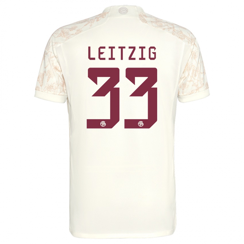 Gyermek Janina Leitzig #33 Törtfehér Harmadik Számú Jersey 2023/24 Mez Póló Ing