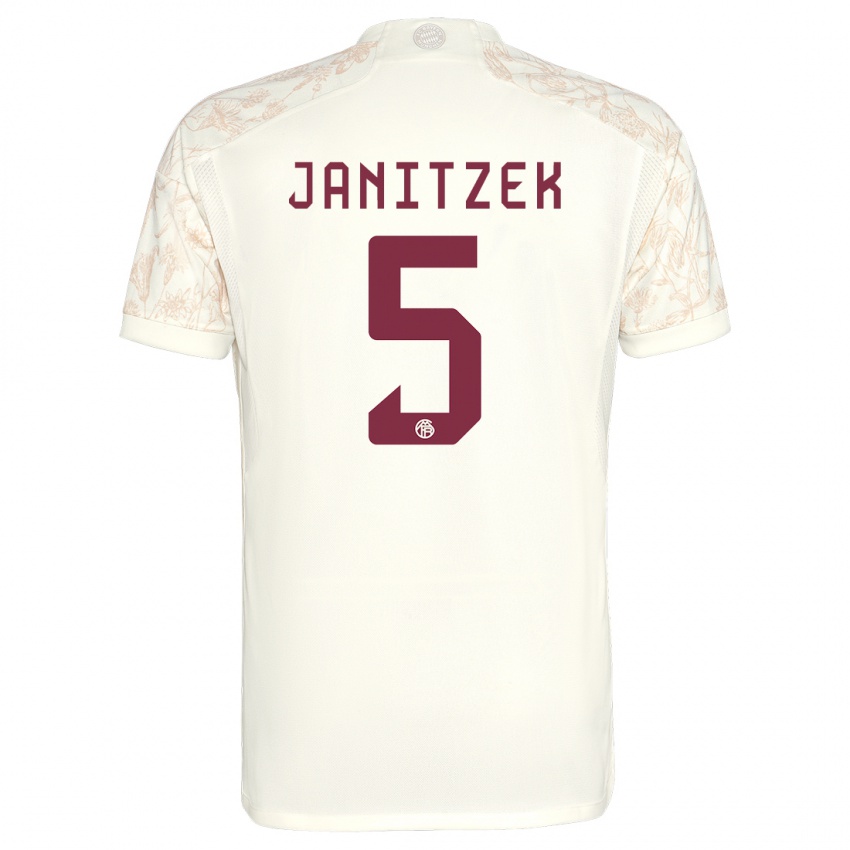 Gyermek Justin Janitzek #5 Törtfehér Harmadik Számú Jersey 2023/24 Mez Póló Ing