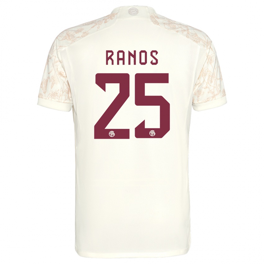 Gyermek Grant-Leon Ranos #25 Törtfehér Harmadik Számú Jersey 2023/24 Mez Póló Ing