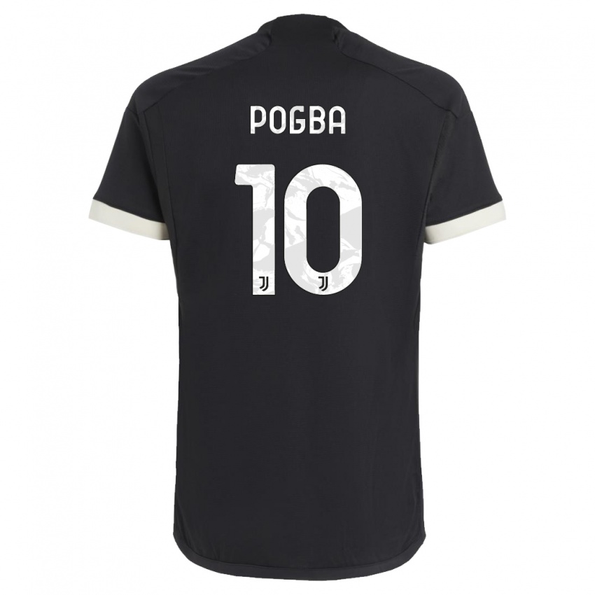 Gyermek Paul Pogba #10 Fekete Harmadik Számú Jersey 2023/24 Mez Póló Ing