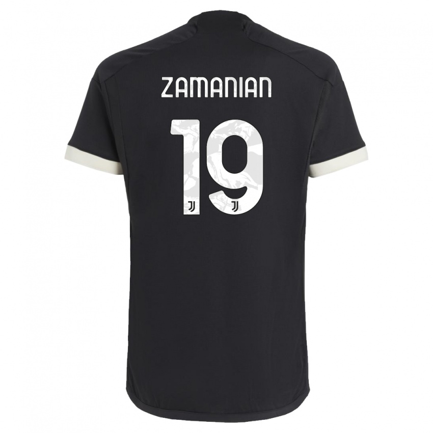Gyermek Annahita Zamanian #19 Fekete Harmadik Számú Jersey 2023/24 Mez Póló Ing