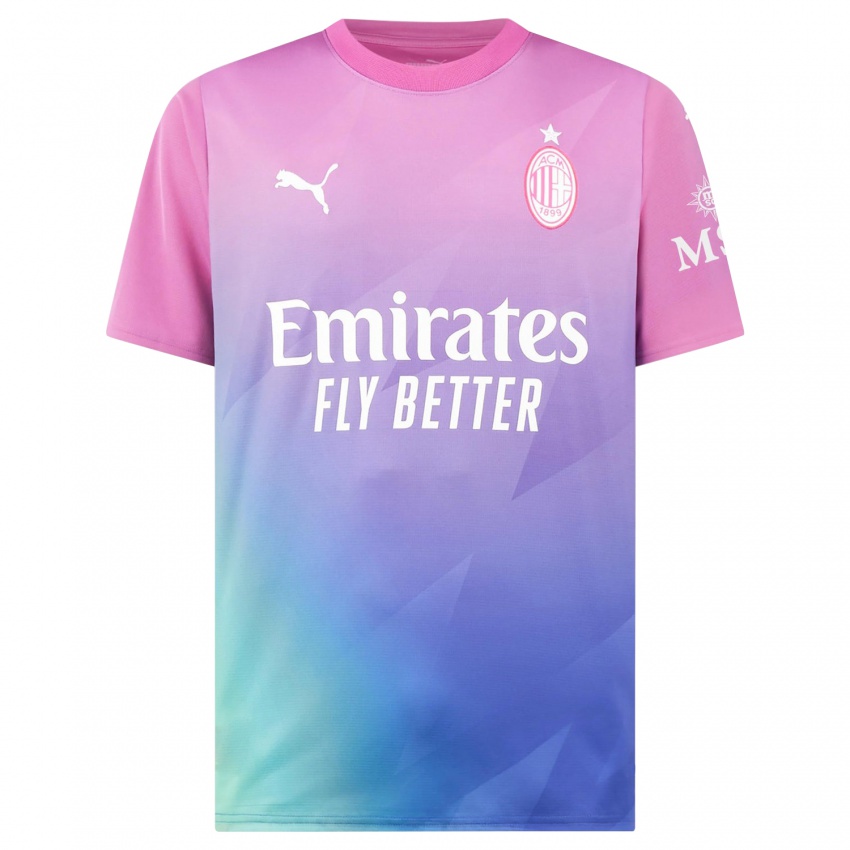 Gyermek Angelica Soffia #4 Pink Lila Harmadik Számú Jersey 2023/24 Mez Póló Ing