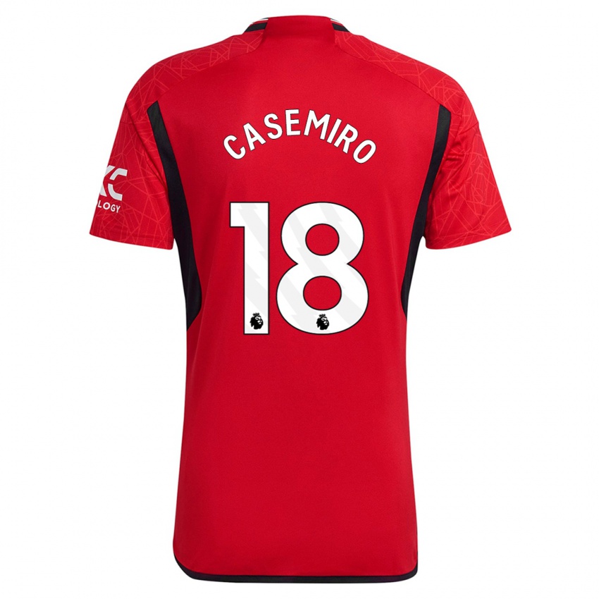 Férfi Casemiro #18 Piros Hazai Jersey 2023/24 Mez Póló Ing
