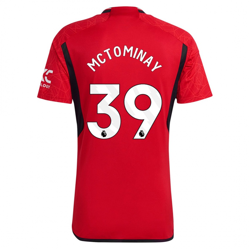 Férfi Scott Mctominay #39 Piros Hazai Jersey 2023/24 Mez Póló Ing