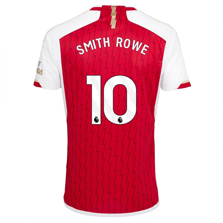 Férfi Emile Smith Rowe #10 Piros Hazai Jersey 2023/24 Mez Póló Ing