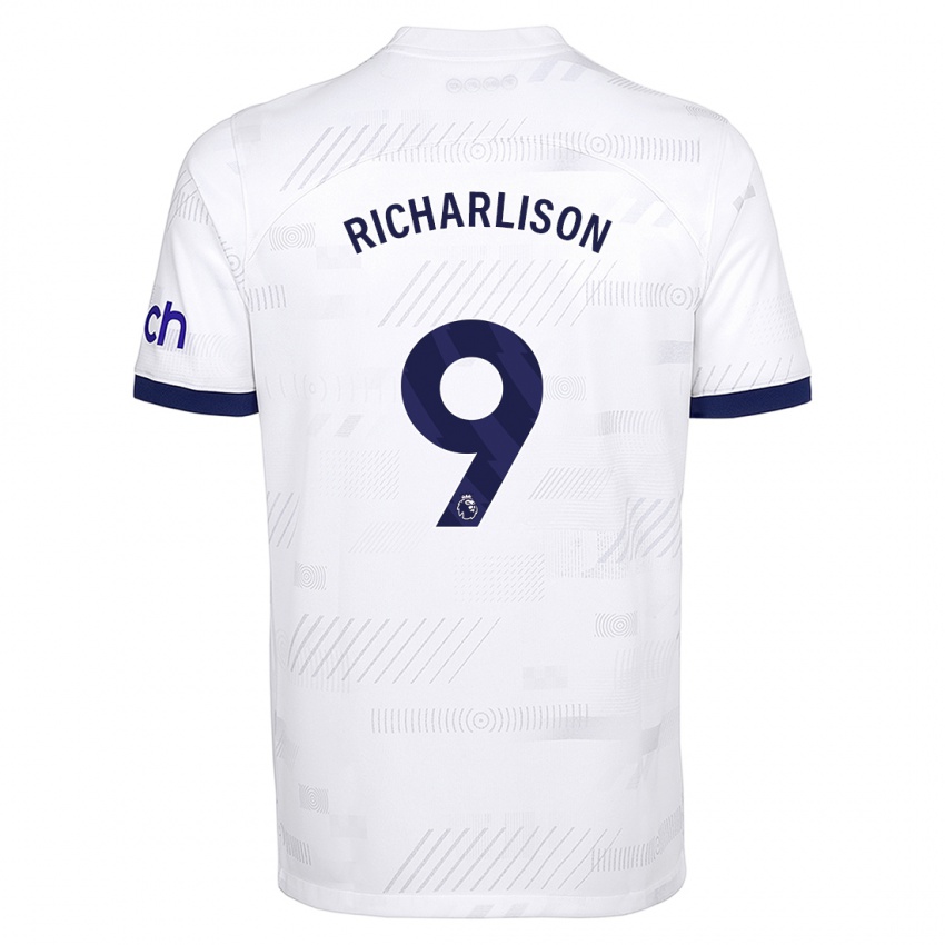 Férfi Richarlison #9 Fehér Hazai Jersey 2023/24 Mez Póló Ing