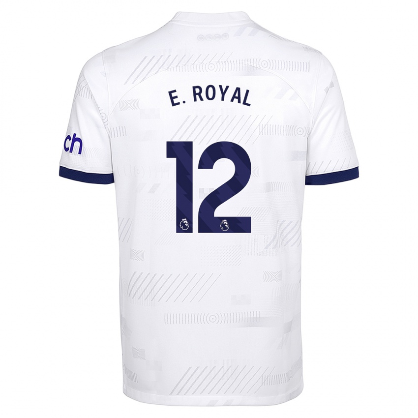 Férfi Emerson Royal #12 Fehér Hazai Jersey 2023/24 Mez Póló Ing