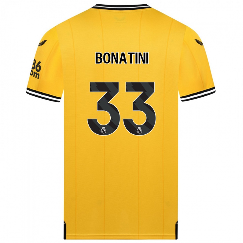 Férfi Leo Bonatini #33 Sárga Hazai Jersey 2023/24 Mez Póló Ing