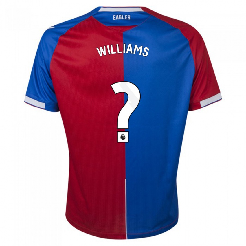 Férfi Vonnte Williams #0 Piros Kék Hazai Jersey 2023/24 Mez Póló Ing