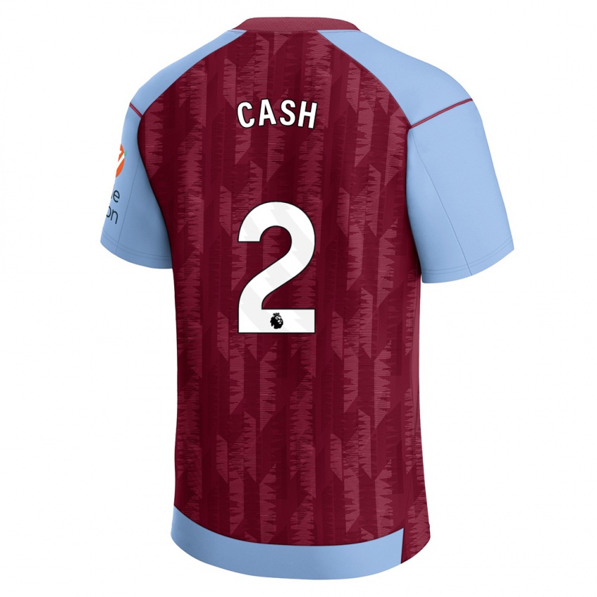 Férfi Matty Cash #2 Claret Blue Hazai Jersey 2023/24 Mez Póló Ing