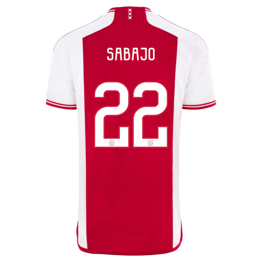 Férfi Quinty Sabajo #22 Piros Fehér Hazai Jersey 2023/24 Mez Póló Ing