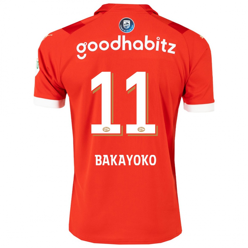 Férfi Johan Bakayoko #11 Piros Hazai Jersey 2023/24 Mez Póló Ing