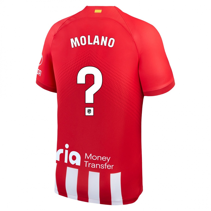Férfi Sergio Molano #0 Piros Fehér Hazai Jersey 2023/24 Mez Póló Ing