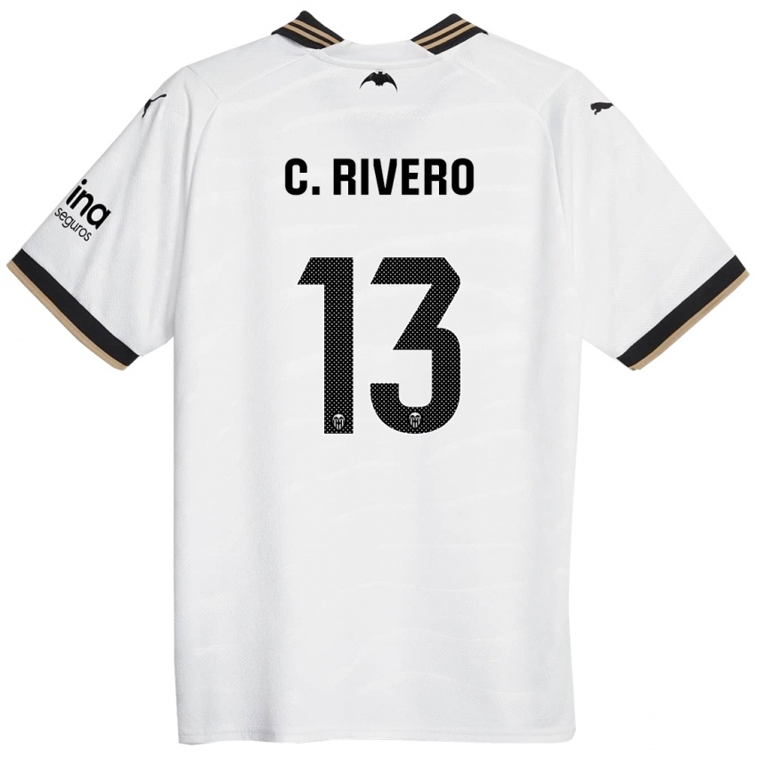 Férfi Cristian Rivero #13 Fehér Hazai Jersey 2023/24 Mez Póló Ing