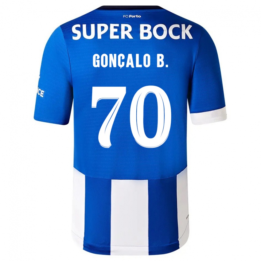 Férfi Goncalo Borges #70 Kék Fehér Hazai Jersey 2023/24 Mez Póló Ing