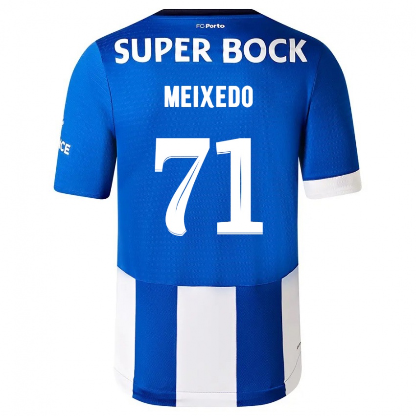 Férfi Francisco Meixedo #71 Kék Fehér Hazai Jersey 2023/24 Mez Póló Ing