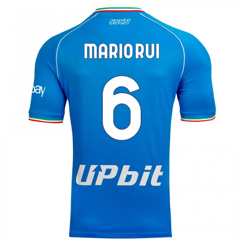 Férfi Mario Rui #6 Égszínkék Hazai Jersey 2023/24 Mez Póló Ing