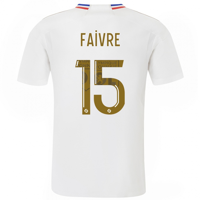 Férfi Romain Faivre #15 Fehér Hazai Jersey 2023/24 Mez Póló Ing