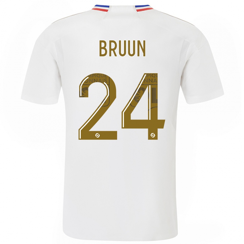 Férfi Signe Bruun #24 Fehér Hazai Jersey 2023/24 Mez Póló Ing