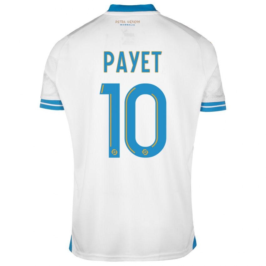Férfi Dimitri Payet #10 Fehér Hazai Jersey 2023/24 Mez Póló Ing