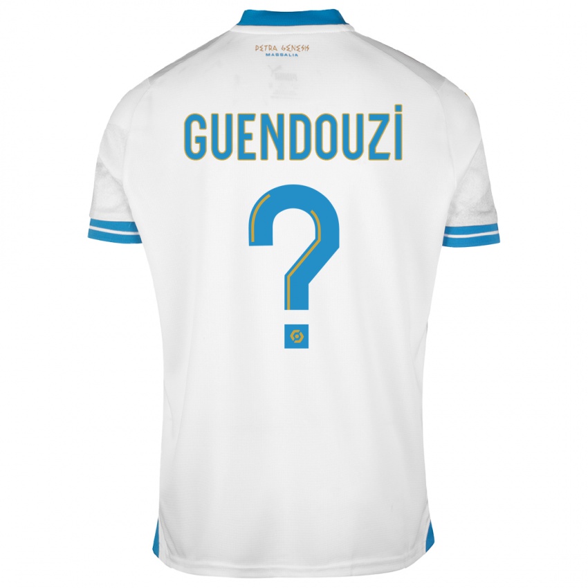 Férfi Milan Guendouzi #0 Fehér Hazai Jersey 2023/24 Mez Póló Ing