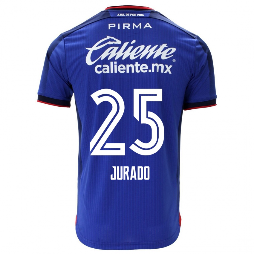 Férfi Sebastian Jurado #25 Kék Hazai Jersey 2023/24 Mez Póló Ing
