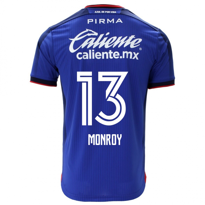 Férfi Daniela Monroy #13 Kék Hazai Jersey 2023/24 Mez Póló Ing