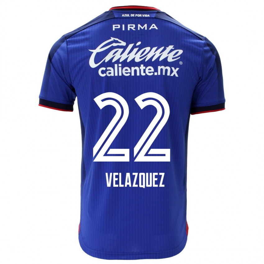 Férfi Hireri Velazquez #22 Kék Hazai Jersey 2023/24 Mez Póló Ing