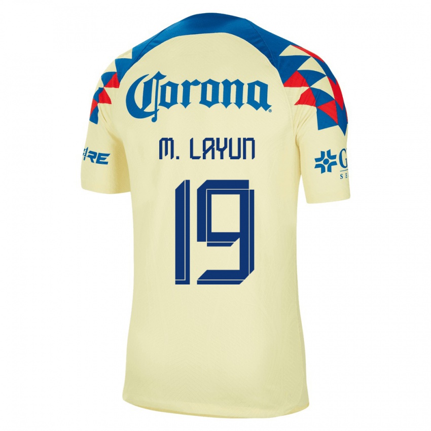 Férfi Miguel Layun #19 Sárga Hazai Jersey 2023/24 Mez Póló Ing