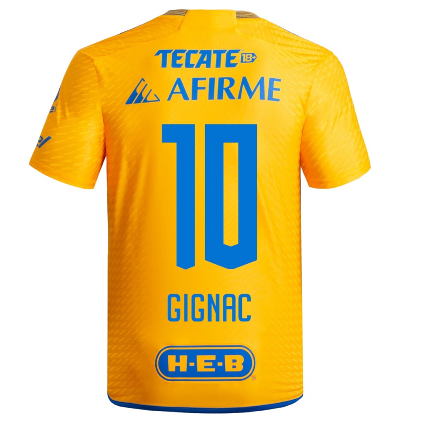 Férfi Andre-Pierre Gignac #10 Sárga Hazai Jersey 2023/24 Mez Póló Ing