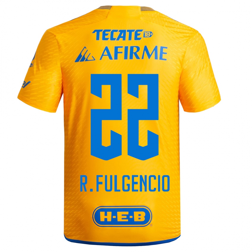 Férfi Raymundo Fulgencio #22 Sárga Hazai Jersey 2023/24 Mez Póló Ing