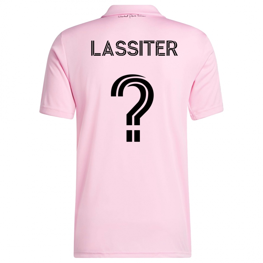 Férfi Ariel Lassiter #0 Rózsaszín Hazai Jersey 2023/24 Mez Póló Ing