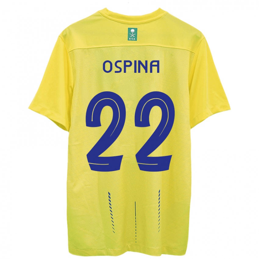 Férfi David Ospina #22 Sárga Hazai Jersey 2023/24 Mez Póló Ing