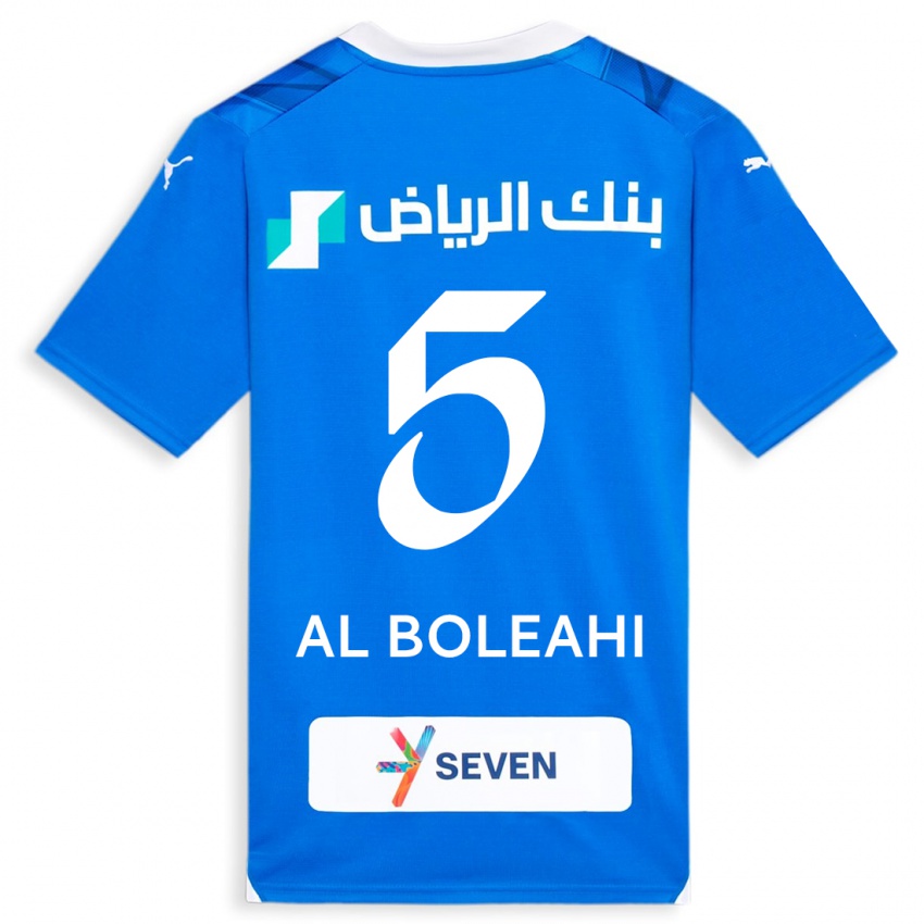 Férfi Ali Al-Boleahi #5 Kék Hazai Jersey 2023/24 Mez Póló Ing