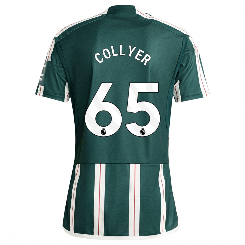 Férfi Toby Collyer #65 Sötétzöld Idegenbeli Jersey 2023/24 Mez Póló Ing