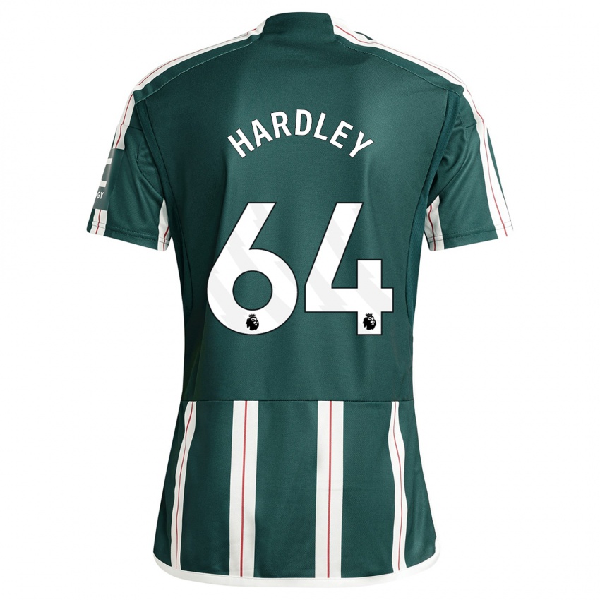 Férfi Bjorn Hardley #64 Sötétzöld Idegenbeli Jersey 2023/24 Mez Póló Ing