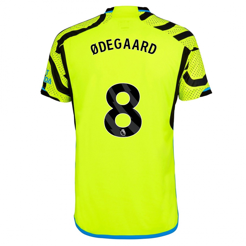 Férfi Martin Odegaard #8 Sárga Idegenbeli Jersey 2023/24 Mez Póló Ing