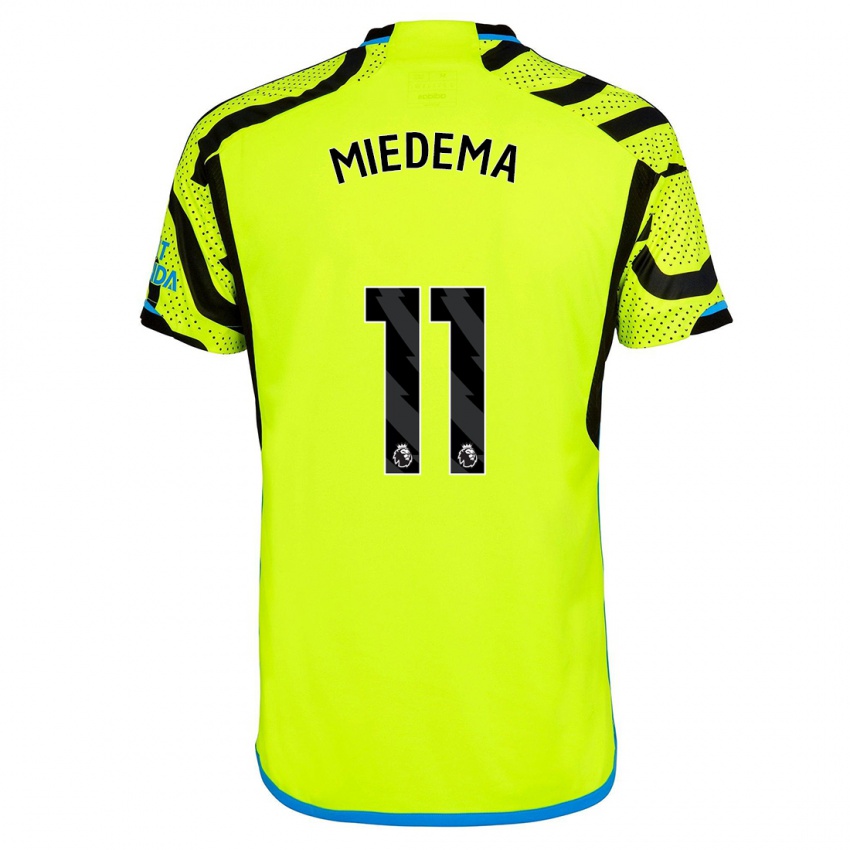 Férfi Vivianne Miedema #11 Sárga Idegenbeli Jersey 2023/24 Mez Póló Ing